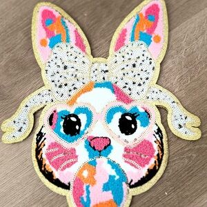 Colorful Sequin Bunny Patch
